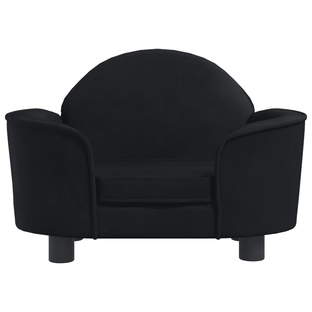 Dog Bed Black 66x40x45 cm Velvet
