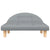 Dog Bed Light Grey 70x52x30 cm Fabric