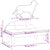 Dog Bed Light Grey 70x52x30 cm Fabric