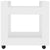 Desk Trolley White 60x45x60 cm Engineered Wood