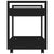 Desk Trolley Black 60x45x60 cm Engineered Wood
