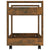 Desk Trolley Smoked Oak 60x45x60 cm Engineered Wood