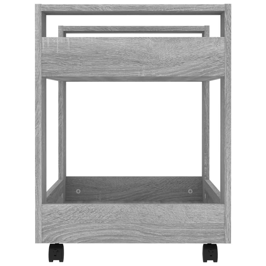 Desk Trolley Grey Sonoma 60x45x60 cm Engineered Wood