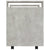 Desk Trolley Concrete Grey 60x45x60 cm Engineered Wood