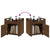 Desk Trolley Brown Oak 60x45x60 cm Engineered Wood