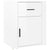 Bedside Cabinet High Gloss White 50x36x60 cm Engineered Wood