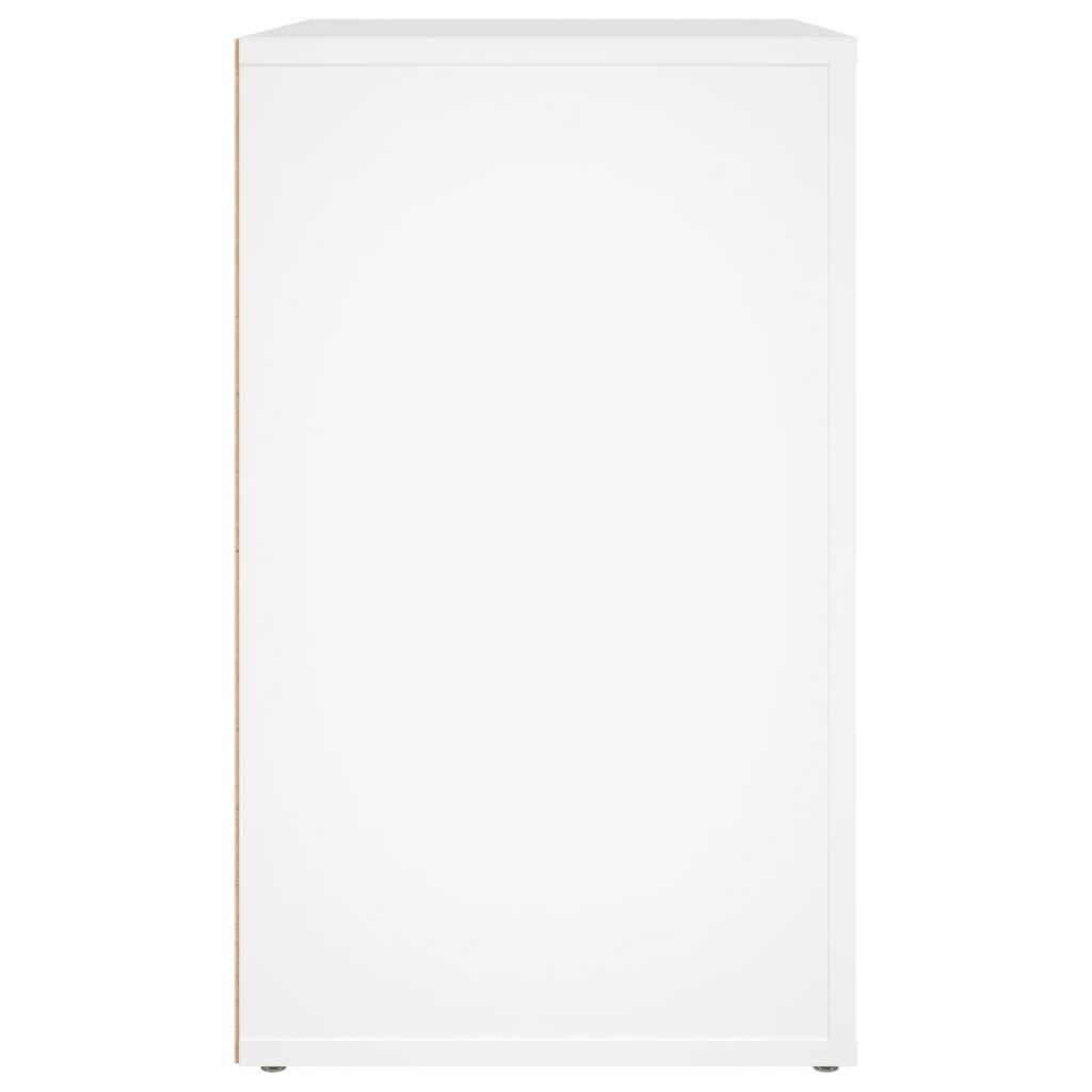 Bedside Cabinet White 50x36x60 cm Engineered Wood