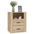 Bedside Cabinet Sonoma Oak 50x36x60 cm Engineered Wood