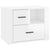 Bedside Cabinet High Gloss White 60x36x45 cm Engineered Wood
