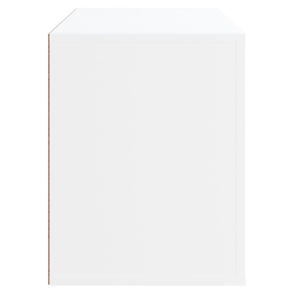 Shoe Cabinet White 80x35x45 cm Engineered Wood