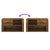 Shoe Cabinet Smoked Oak 80x35x45 cm Engineered Wood