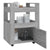 Kitchen Trolley Grey Sonoma 60x45x80 cm Engineered Wood