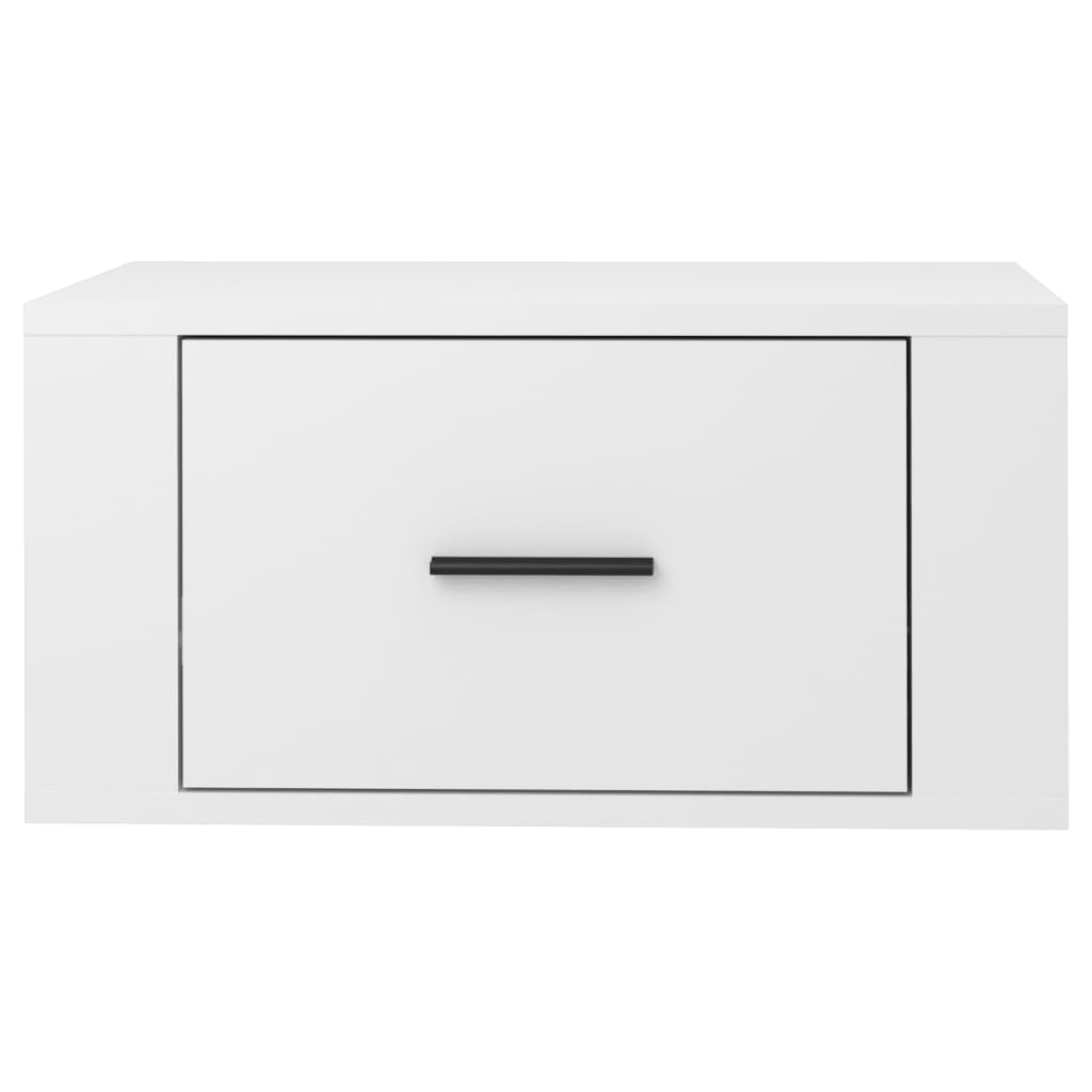 Wall-mounted Bedside Cabinets 2 pcs High Gloss White 50x36x25cm