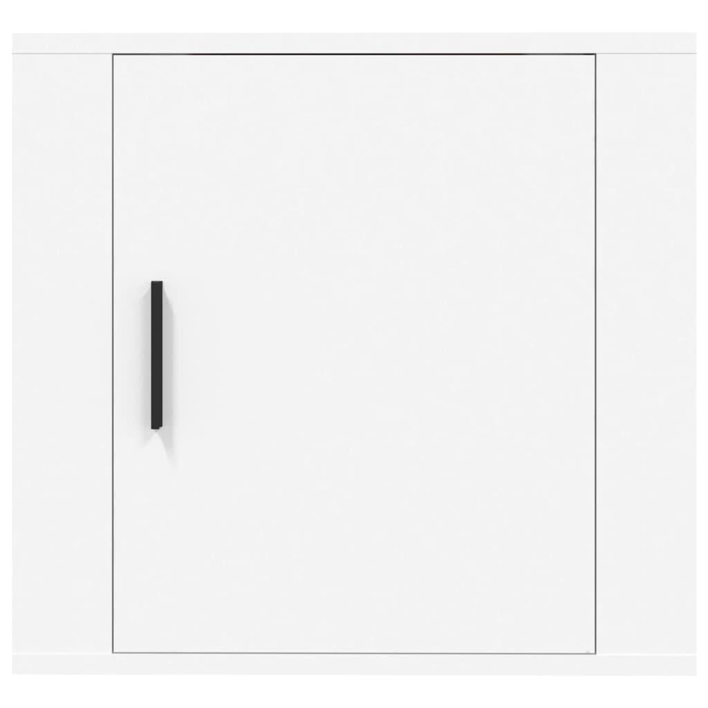 Wall-mounted Bedside Cabinet White 50x30x47 cm