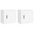Wall-mounted Bedside Cabinets 2 pcs White 50x30x47 cm