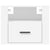 Wall-mounted Bedside Cabinets 2 pcs White 50x36x40 cm