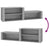 Shoe Cabinet Grey Sonoma 150x35x45 cm Engineered Wood