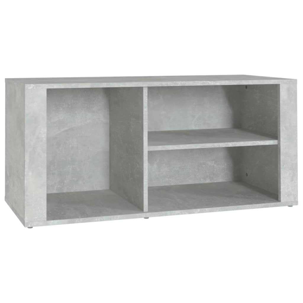 Shoe Cabinet Concrete Grey 100x35x45 cm Engineered Wood