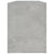 Shoe Cabinet Concrete Grey 100x35x45 cm Engineered Wood