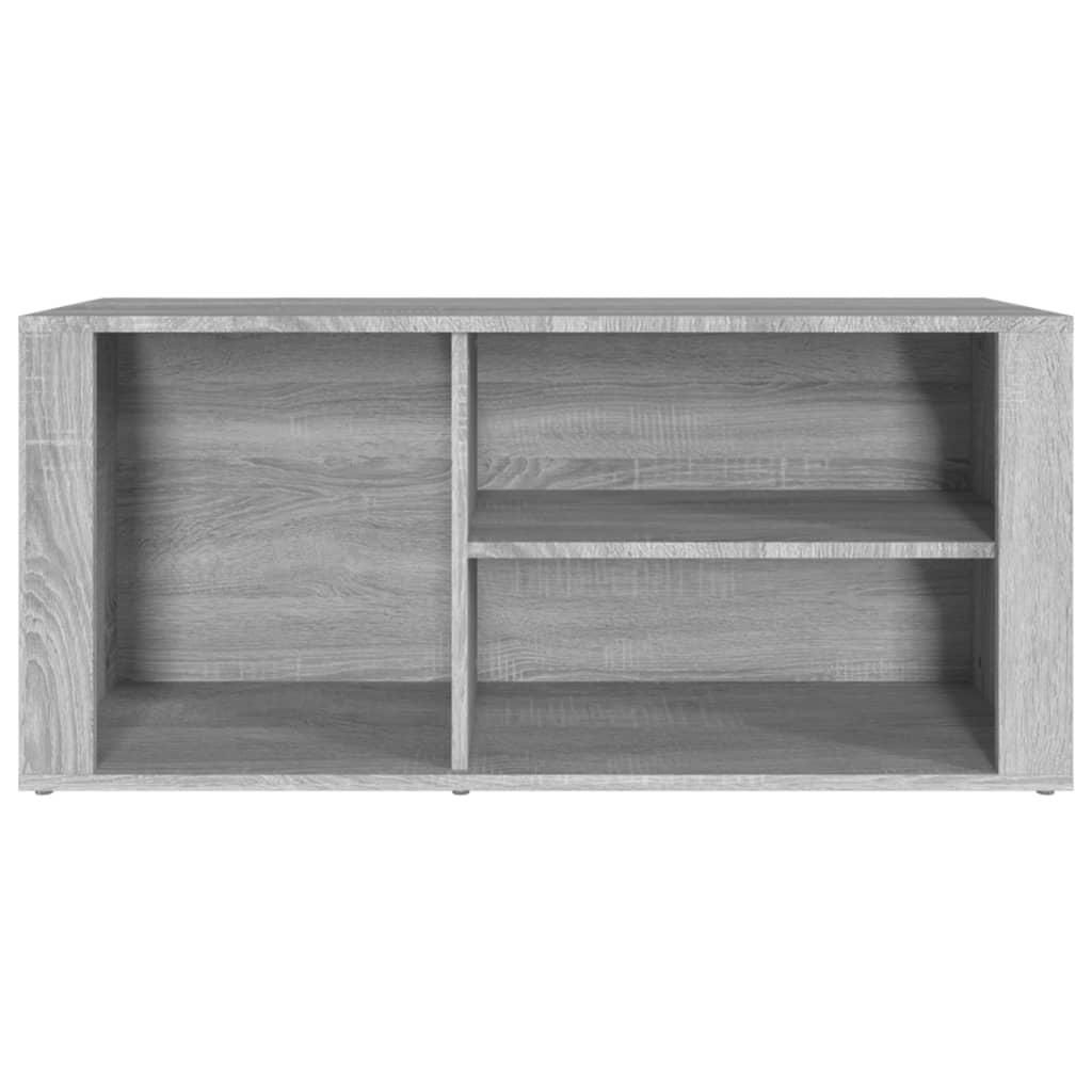 Shoe Cabinet Grey Sonoma 100x35x45 cm Engineered Wood