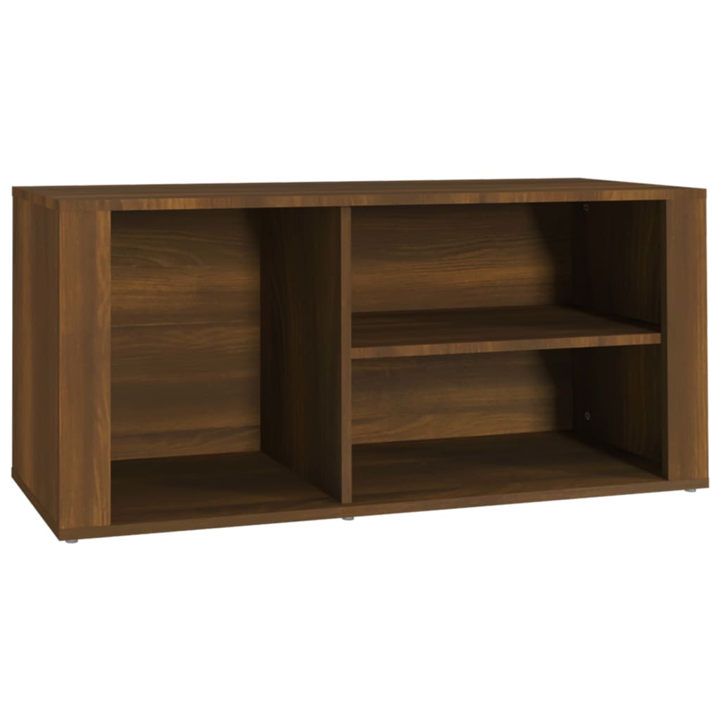 Shoe Cabinet Brown Oak 100x35x45 cm Engineered Wood