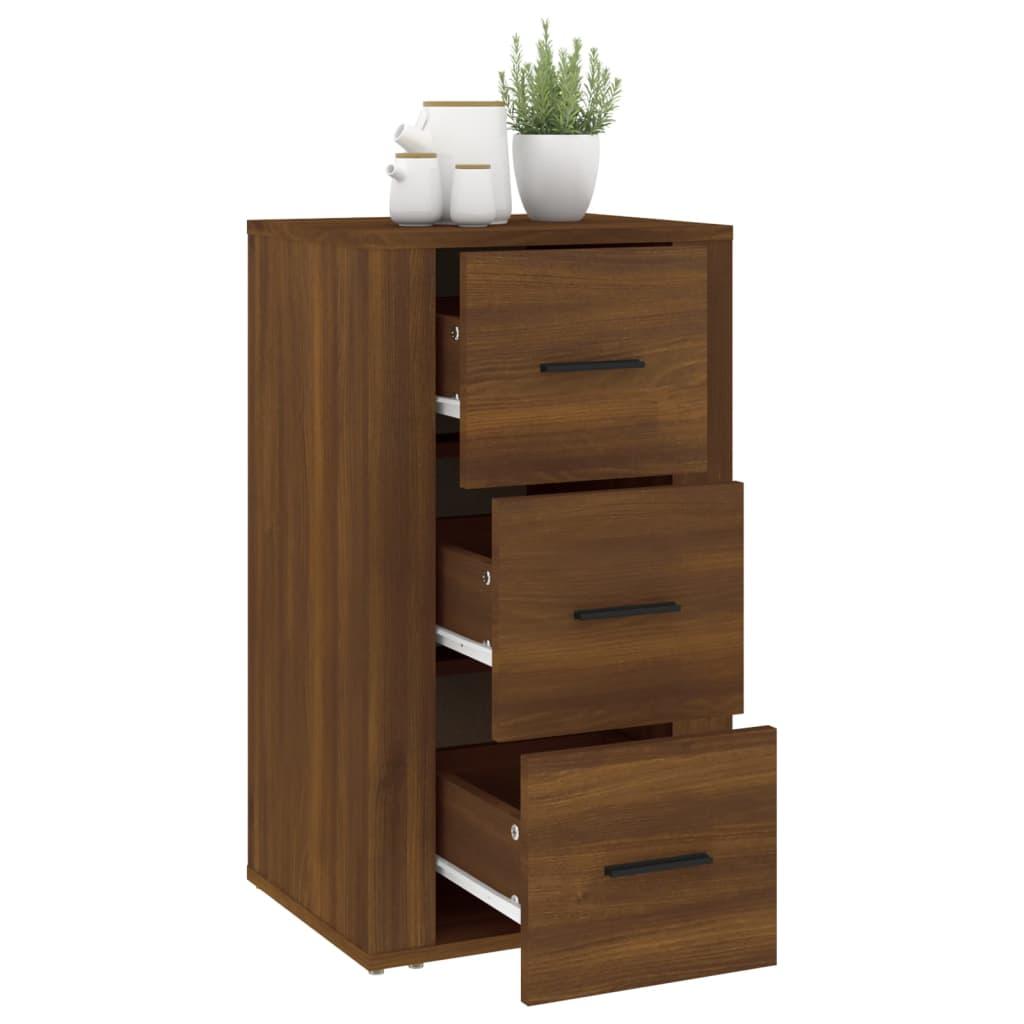 Sideboard Brown Oak 40x33x70 cm Engineered Wood