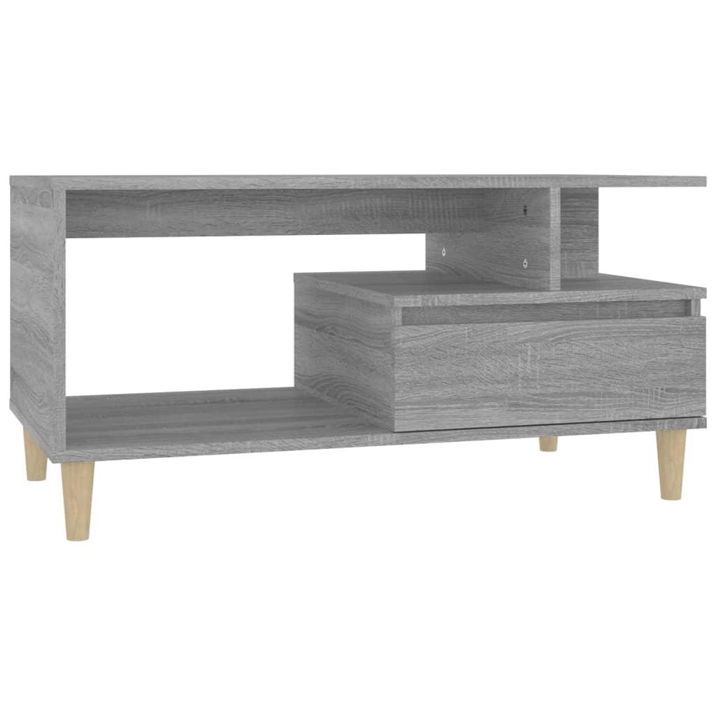 Coffee Table Grey Sonoma 90x49x45 cm Engineered Wood
