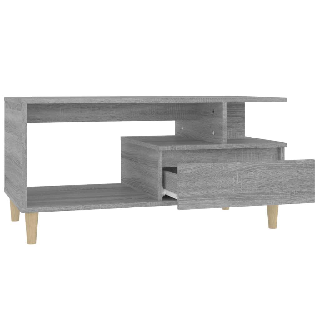 Coffee Table Grey Sonoma 90x49x45 cm Engineered Wood