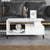 Coffee Table  White 90x49x45 cm Engineered Wood