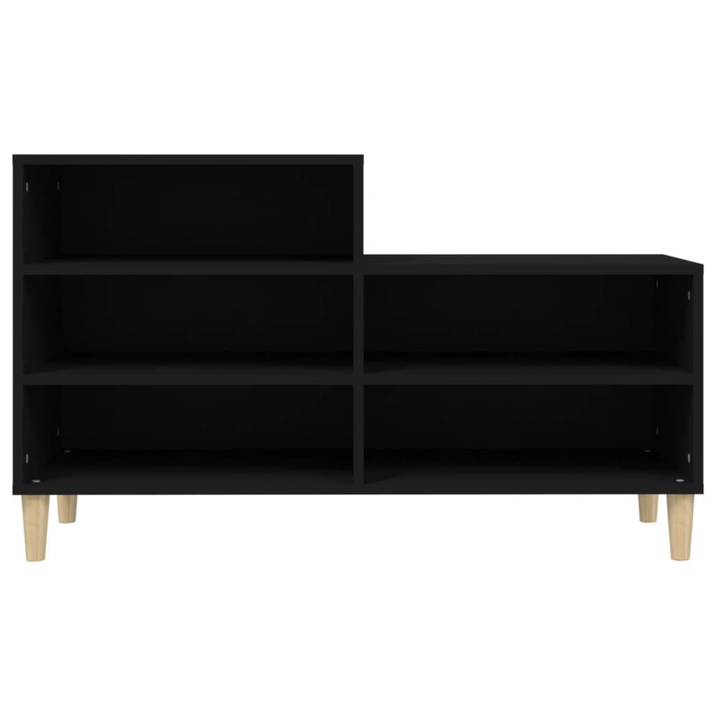 Shoe Cabinet Black 102x36x60 cm Engineered Wood