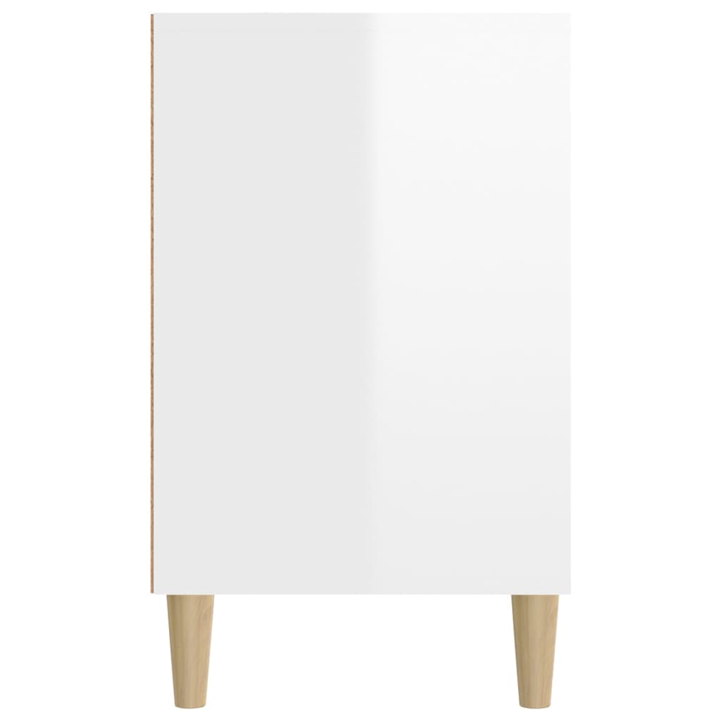Shoe Cabinet High Gloss White 102x36x60 cm Engineered Wood