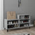 Shoe Cabinet Grey Sonoma 102x36x60 cm Engineered Wood