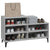 Shoe Cabinet Grey Sonoma 102x36x60 cm Engineered Wood