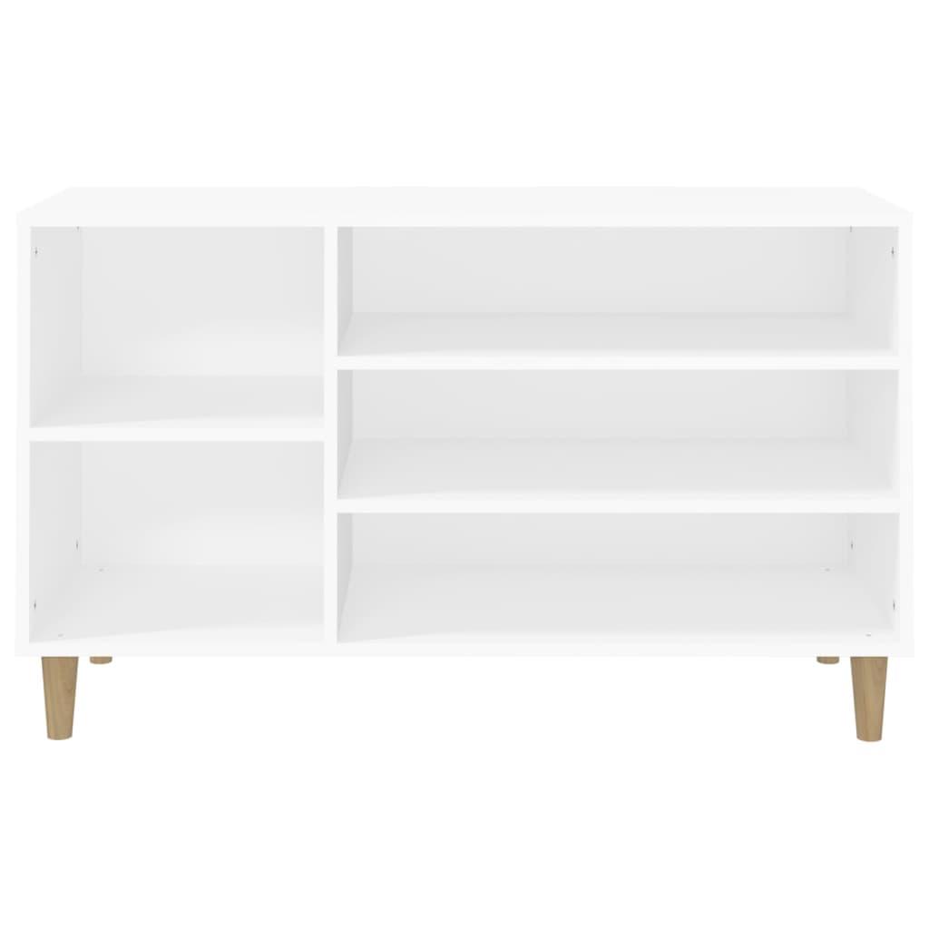 Shoe Cabinet White 102x36x60 cm Engineered Wood