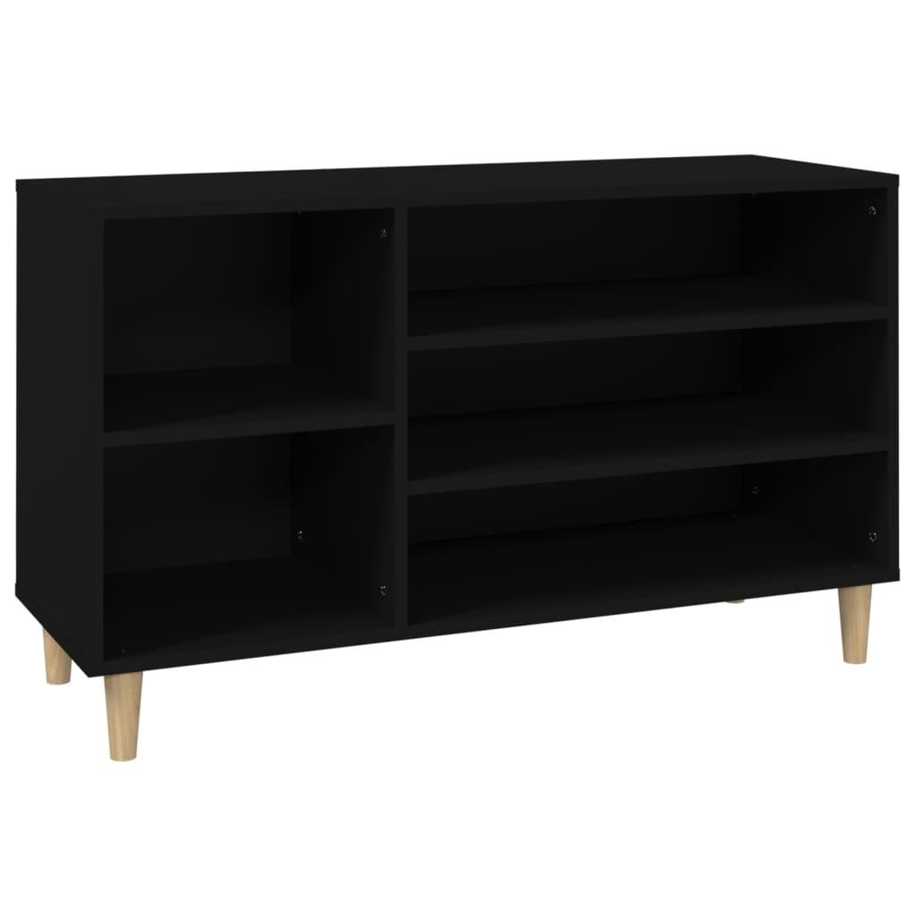 Shoe Cabinet Black 102x36x60 cm Engineered Wood