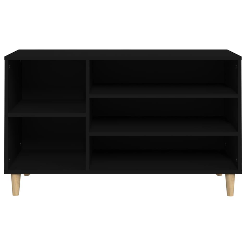 Shoe Cabinet Black 102x36x60 cm Engineered Wood