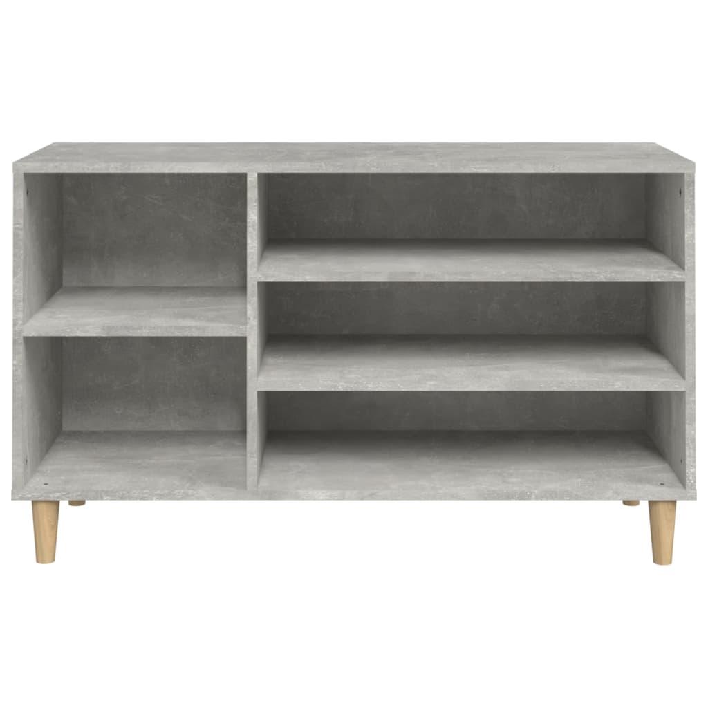 Shoe Cabinet Concrete Grey 102x36x60 cm Engineered Wood