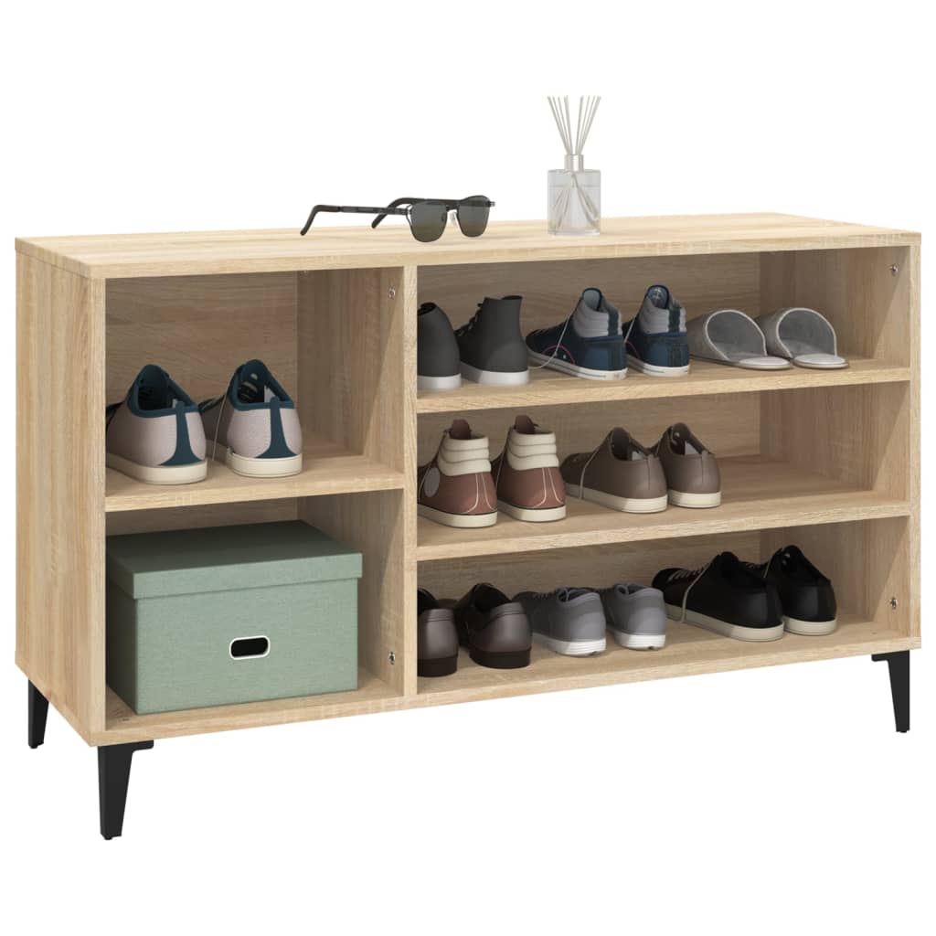 Shoe Cabinet Sonoma Oak 102x36x60 cm Engineered Wood