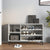 Shoe Cabinet Concrete Grey 102x36x60 cm Engineered Wood