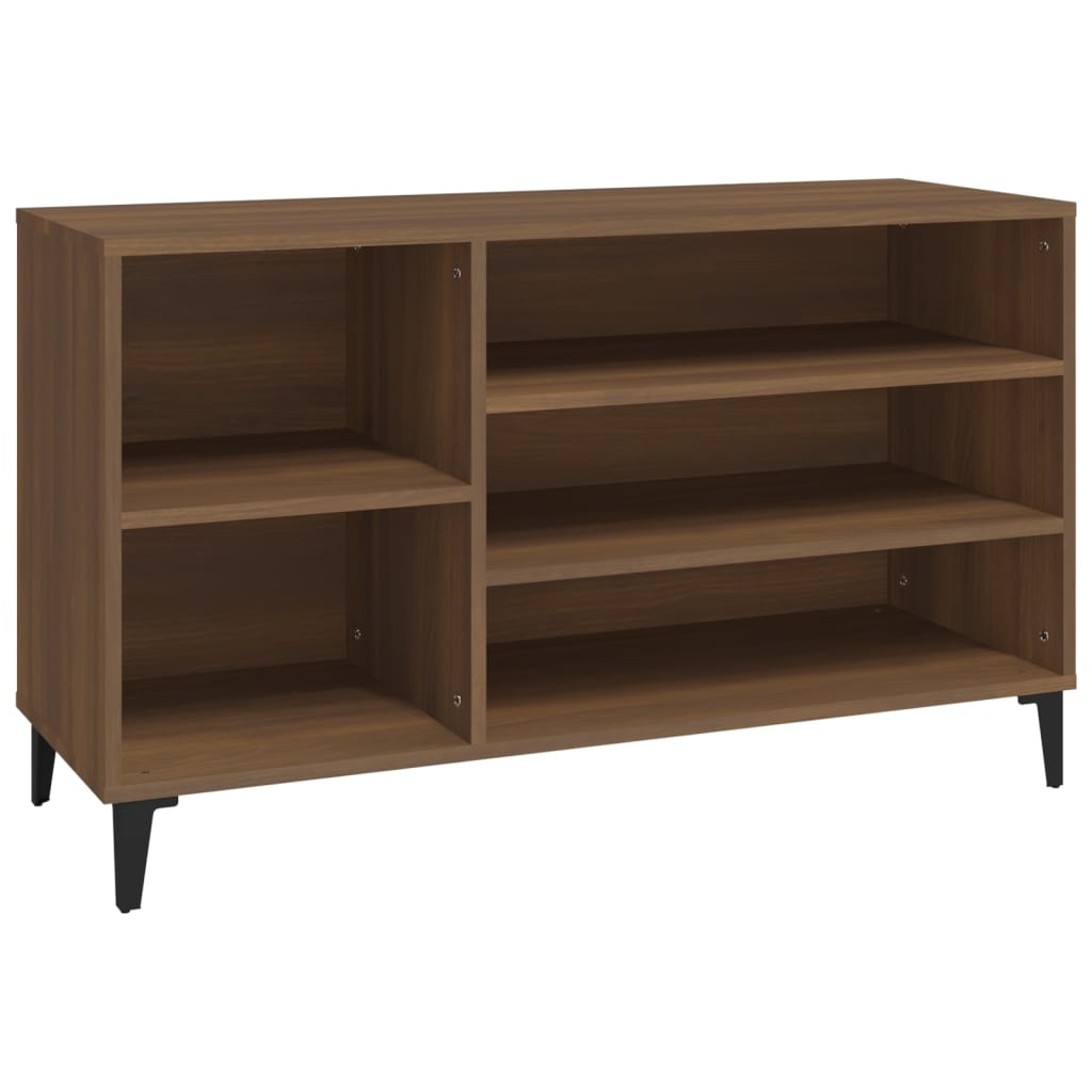 Shoe Cabinet Brown Oak 102x36x60 cm Engineered Wood