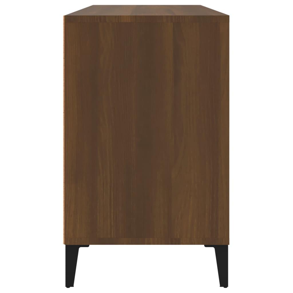 Shoe Cabinet Brown Oak 102x36x60 cm Engineered Wood