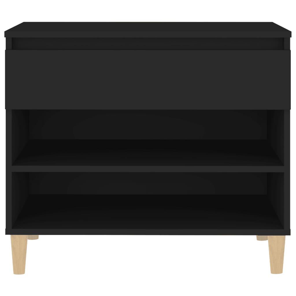 Shoe Cabinet Black 70x36x60 cm Engineered Wood