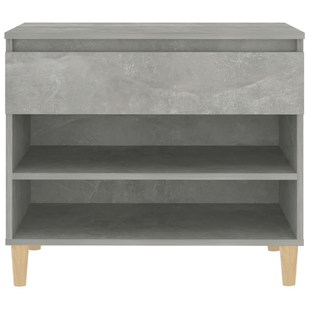 Shoe Cabinet Concrete Grey 70x36x60 cm Engineered Wood