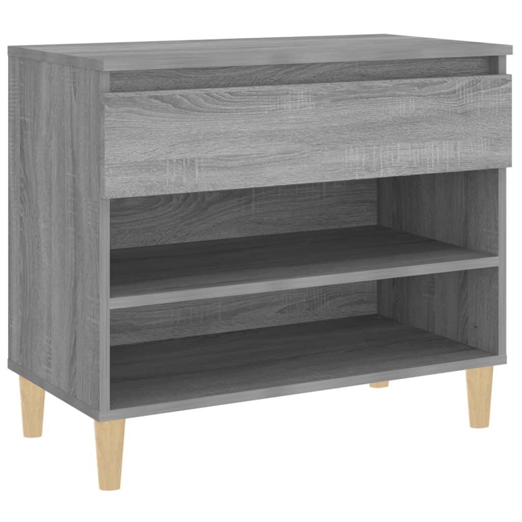 Shoe Cabinet Grey Sonoma 70x36x60 cm Engineered Wood