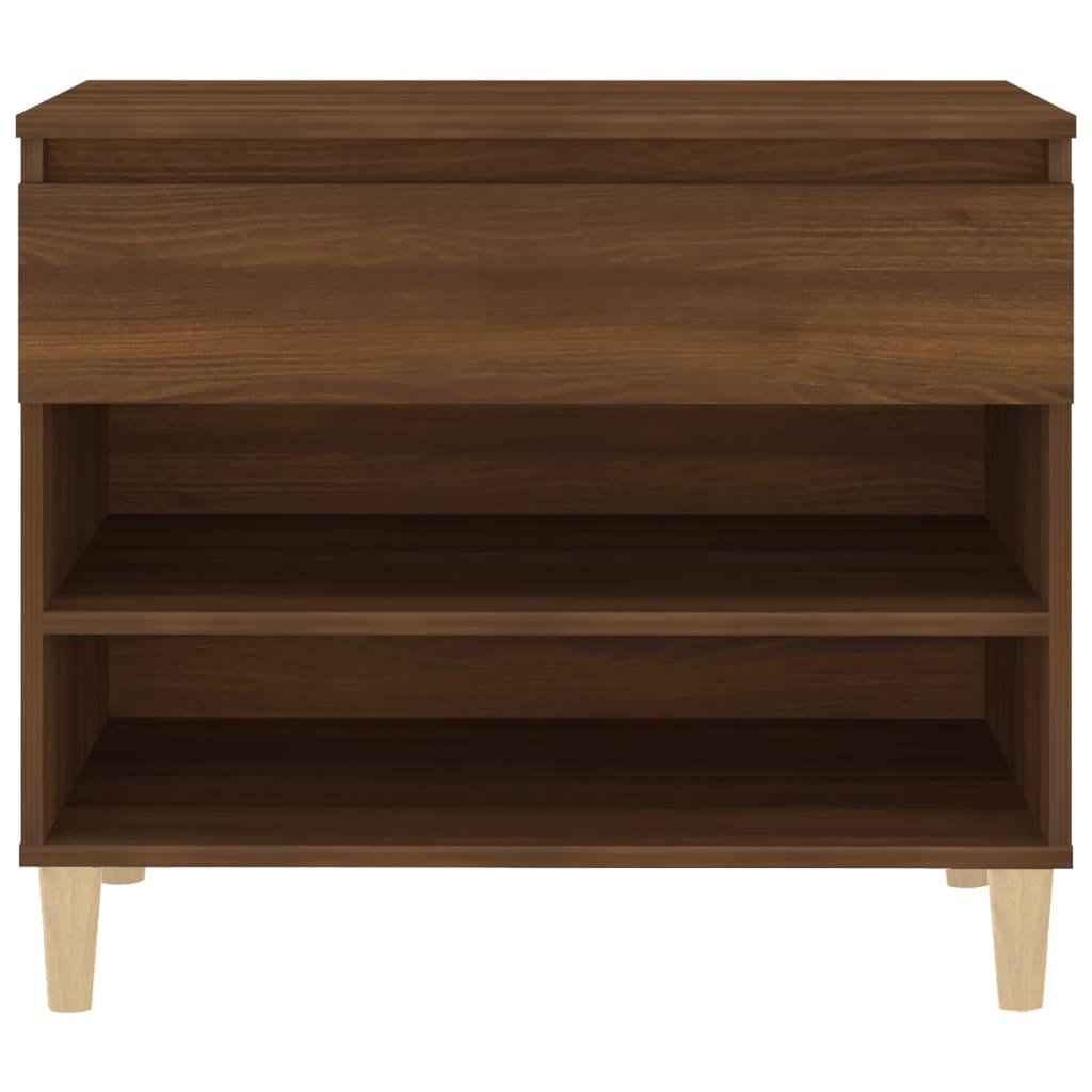 Shoe Cabinet Brown Oak 70x36x60 cm Engineered Wood