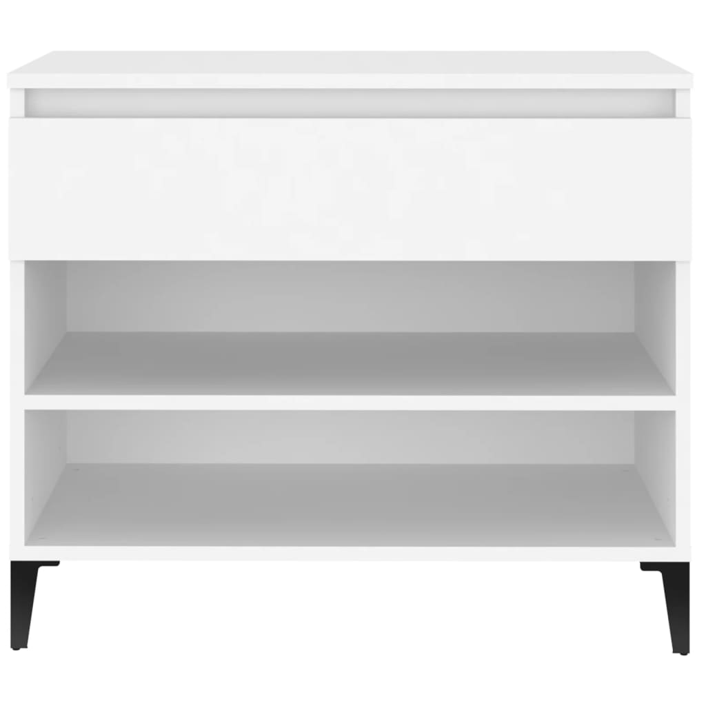 Shoe Cabinet White 70x36x60 cm Engineered Wood