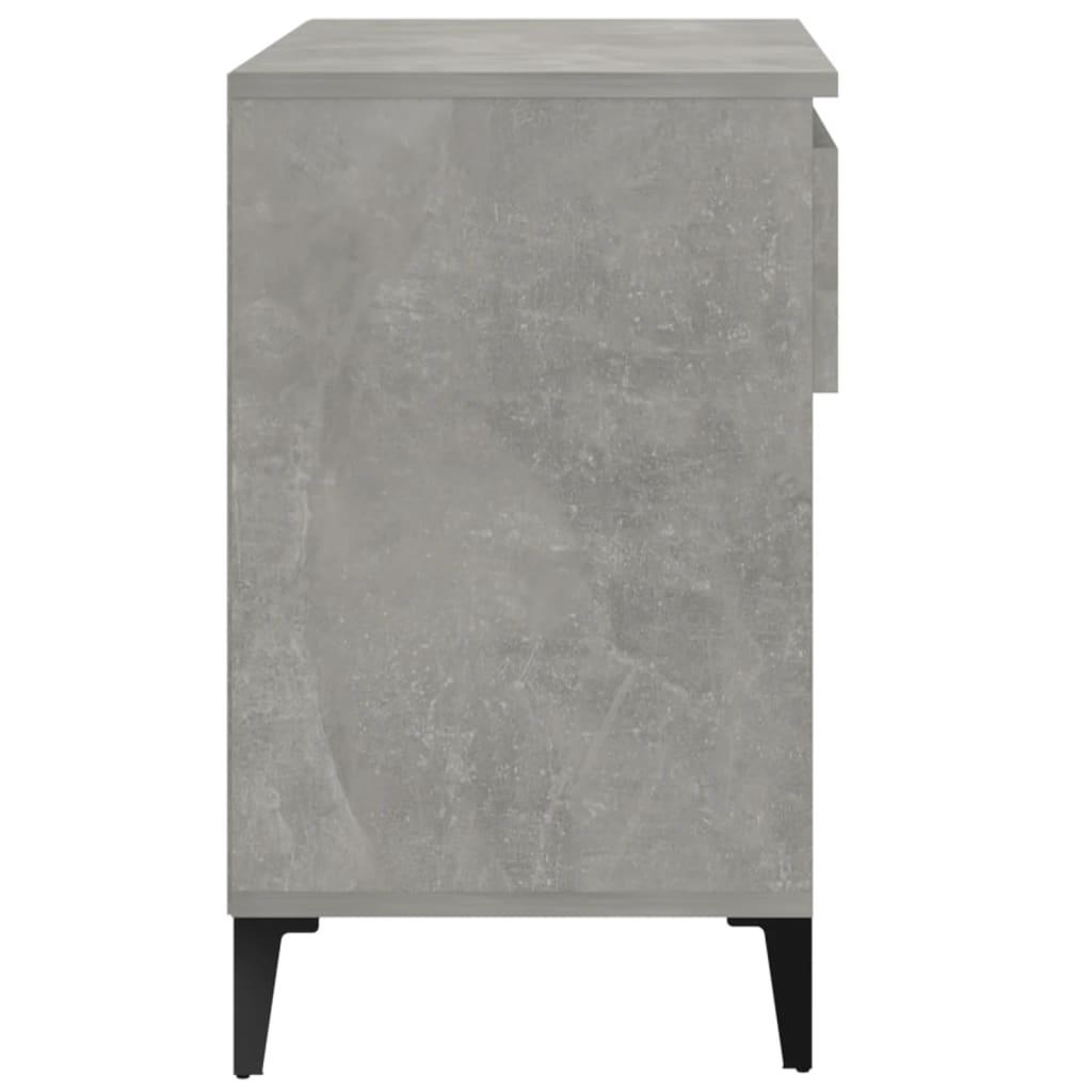 Shoe Cabinet Concrete Grey 70x36x60 cm Engineered Wood