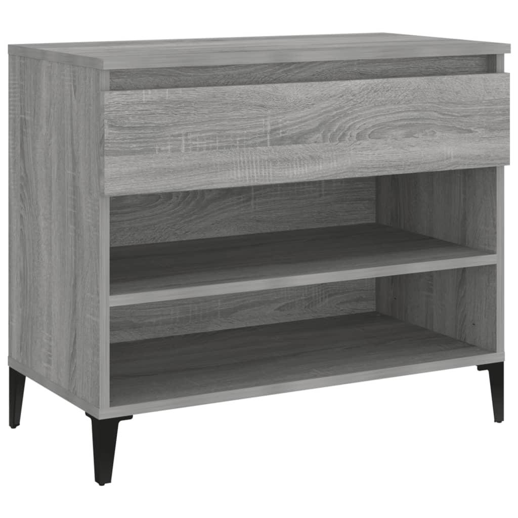 Shoe Cabinet Grey Sonoma 70x36x60 cm Engineered Wood