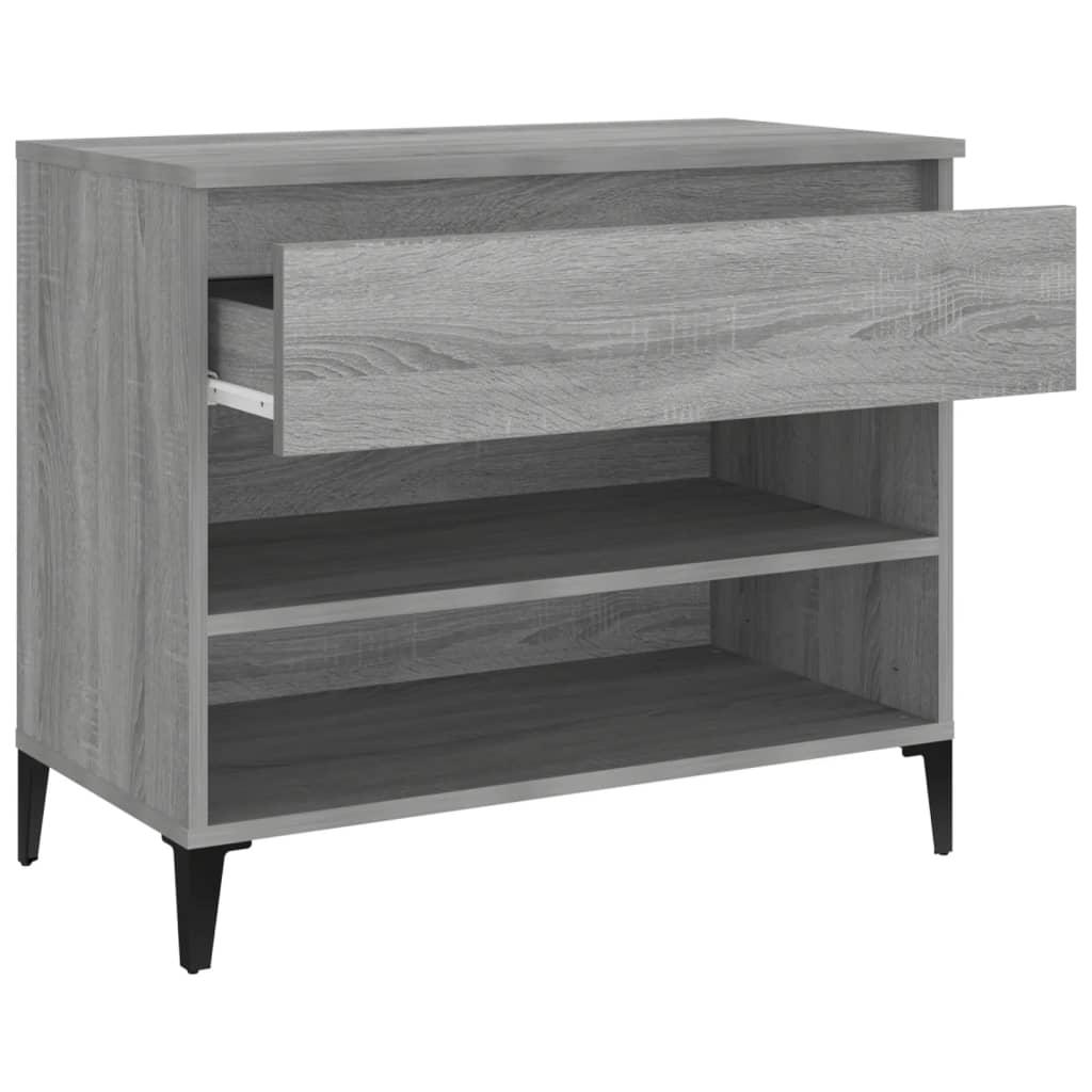 Shoe Cabinet Grey Sonoma 70x36x60 cm Engineered Wood