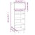 Shoe Cabinet Smoked Oak 40x36x105 cm Engineered Wood